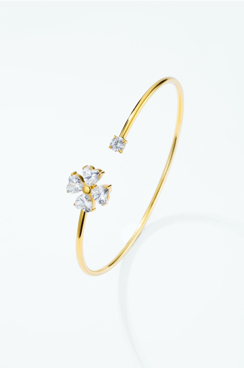 Alix - Bracelet jonc en acier inoxydable