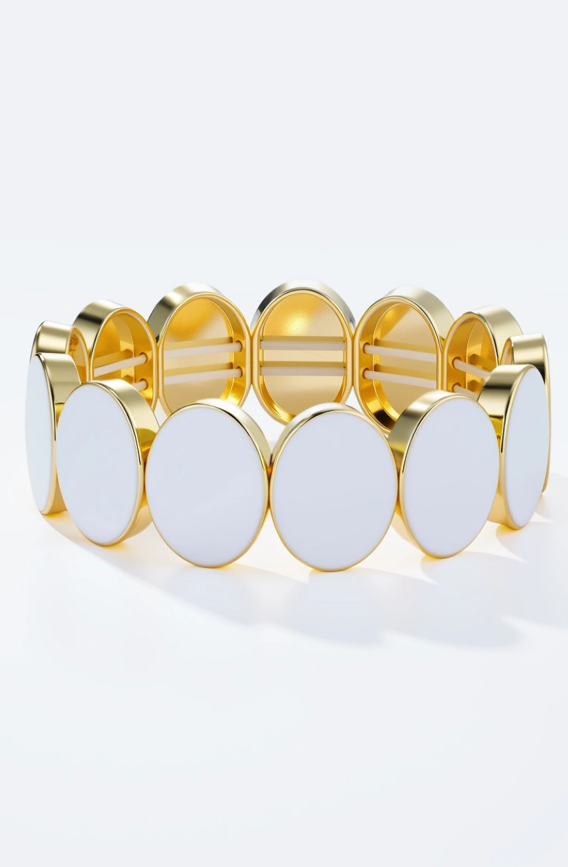 Laura - Bracelet élastique doré