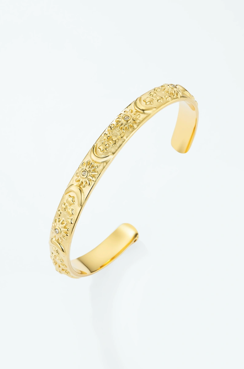 Elisa - Bracelet jonc en acier inoxydable