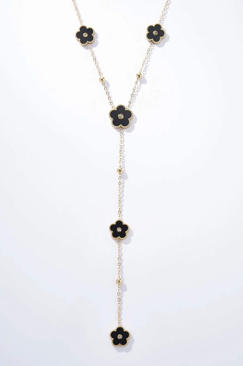Clara - Collier fleurs en acier inoxydable