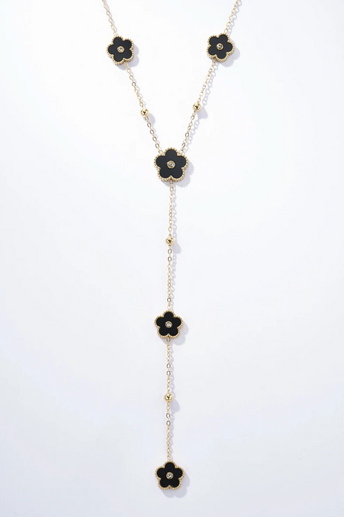 Clara - Collier fleurs en acier inoxydable