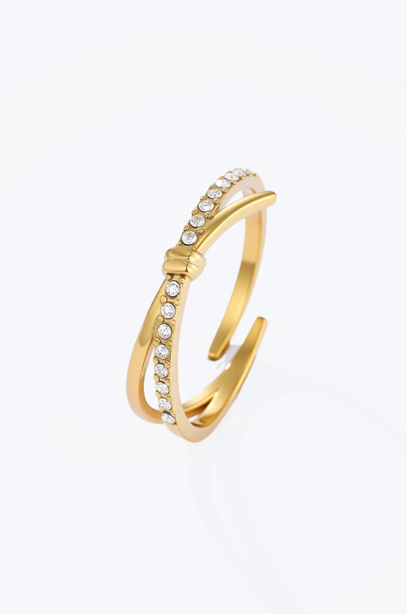 Inès - Bague en acier inoxydable
