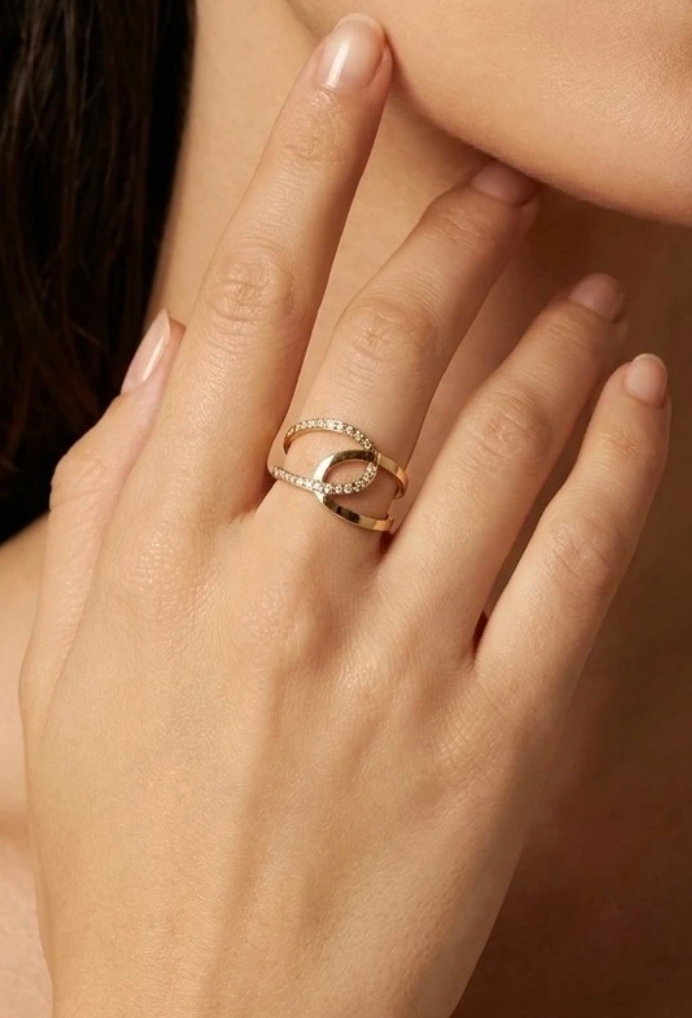 Phoebe - Bague en acier inoxydable